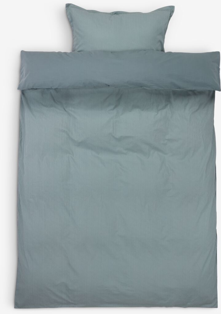 Bettwäsche MARION Washed Cotton 135x200 dusty blue