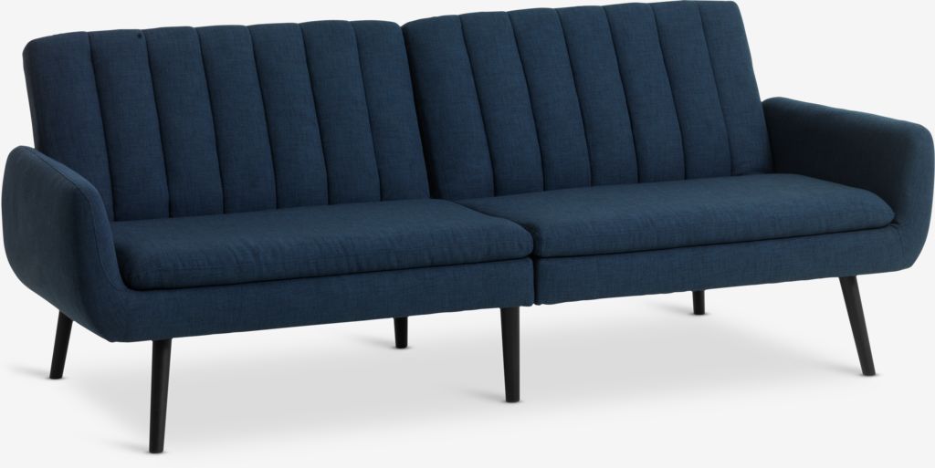 Schlafsofa HARNDRUP dunkelblau Stoff
