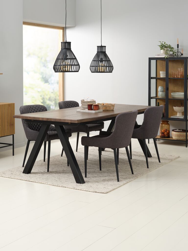 Esstisch SANDBY 100x210 Eiche dunkel
