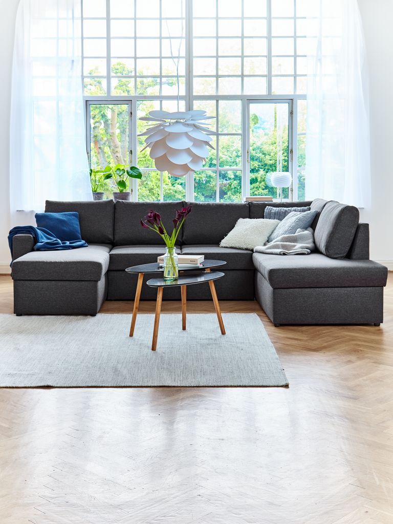 Eck-Schlafsofa MARSLEV dunkelgrau