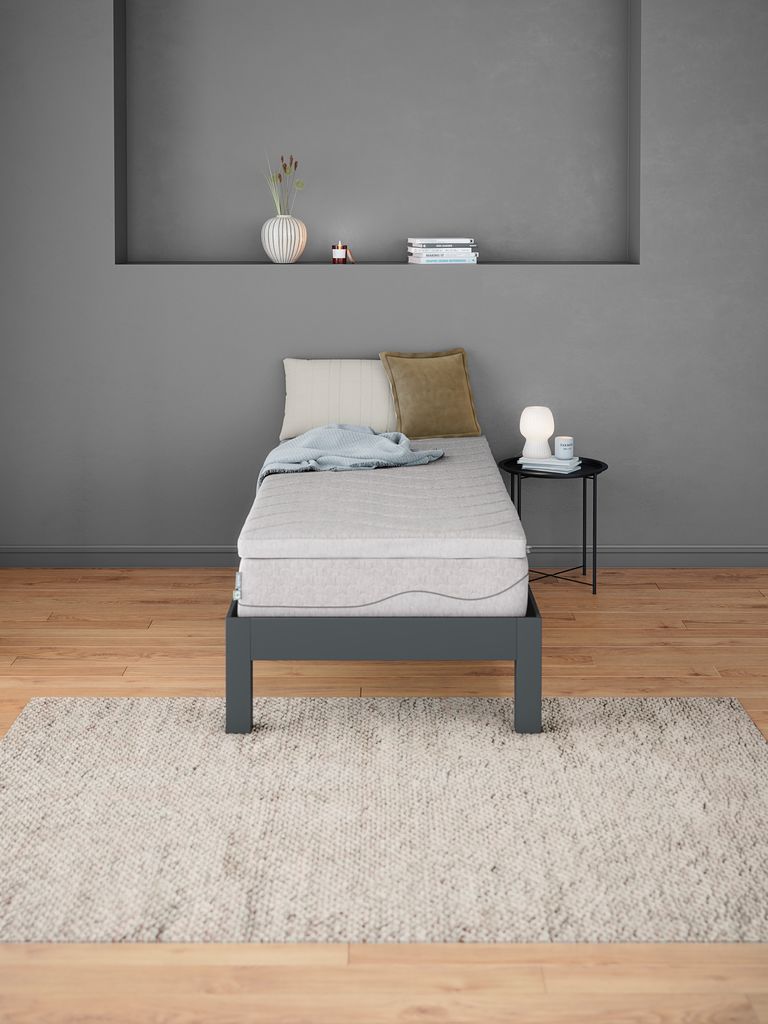 Topper 100x200cm WELLPUR GULEN grau