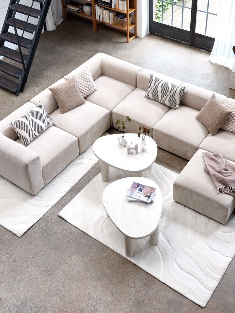 Sofamodul SKEJBY Mittelmodul Stoff beige